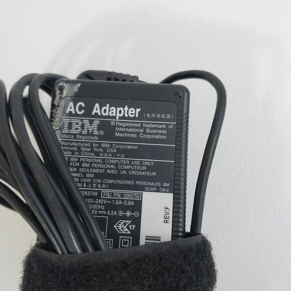 IBM Laptop Charger AC Adapter Power Supply 02K6749‎ Rev H - Genuine - Picture 2 of 3